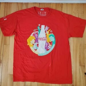 Womens World Cup Soccer Canada 2015 Coca Cola Coke Size XL Mens Shirt